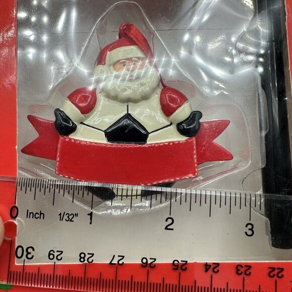 Hockey Santa Sports Christmas Ornament Customizable With Marker ChalkTalk NHL - Picture 4 of 4